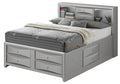 Marilla G1503G Ksb3 King Storage Bedsilver Champagne Champagne Particle Board