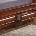 Elegant Oak Full Storage Bed For Stylish Homes Oak Particle Board