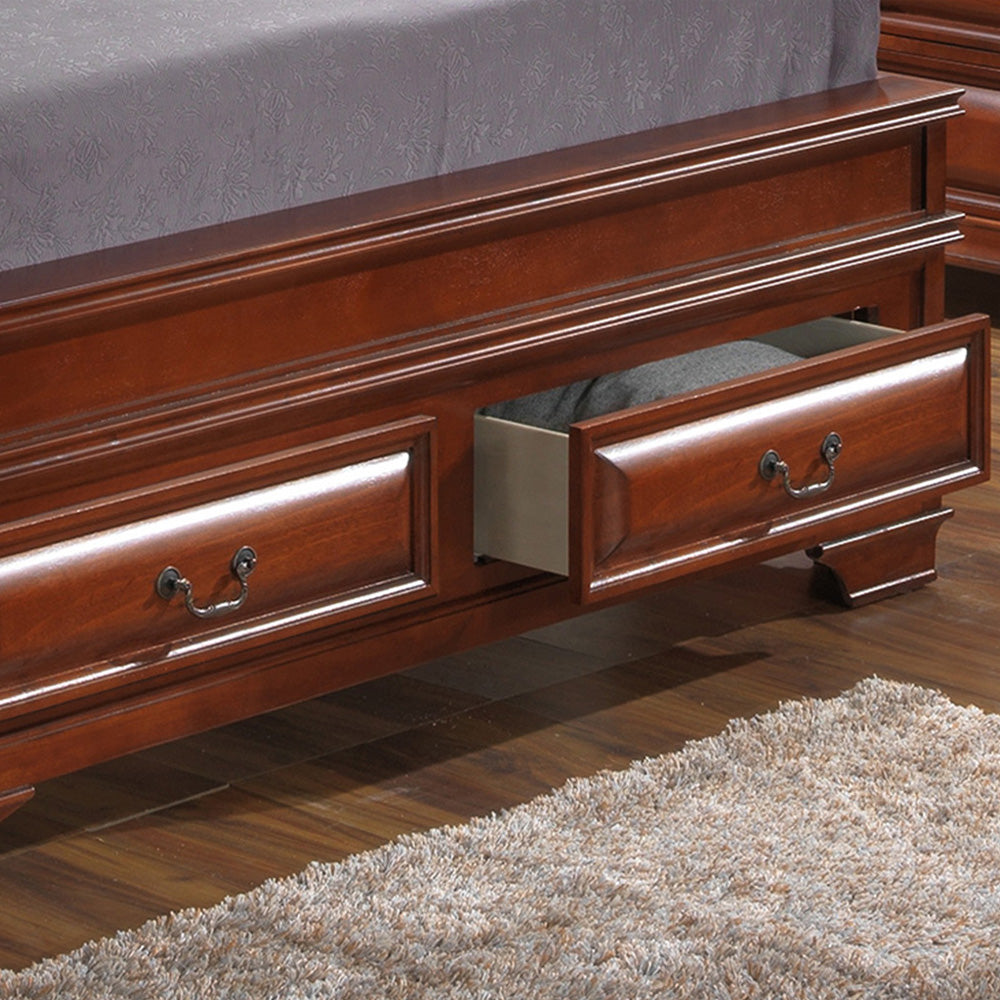 Elegant Oak Full Storage Bed For Stylish Homes Oak Particle Board
