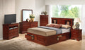 Louis Phillipe G3100B Qsb Queen Storage Bedcherry Cherry Particle Board