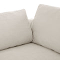 Upholstery Convertible Sectional Sofa, L Shaped Couch With Reversible Chaise Beige Polyester