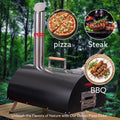 Black Pizza Oven Outdoor 12