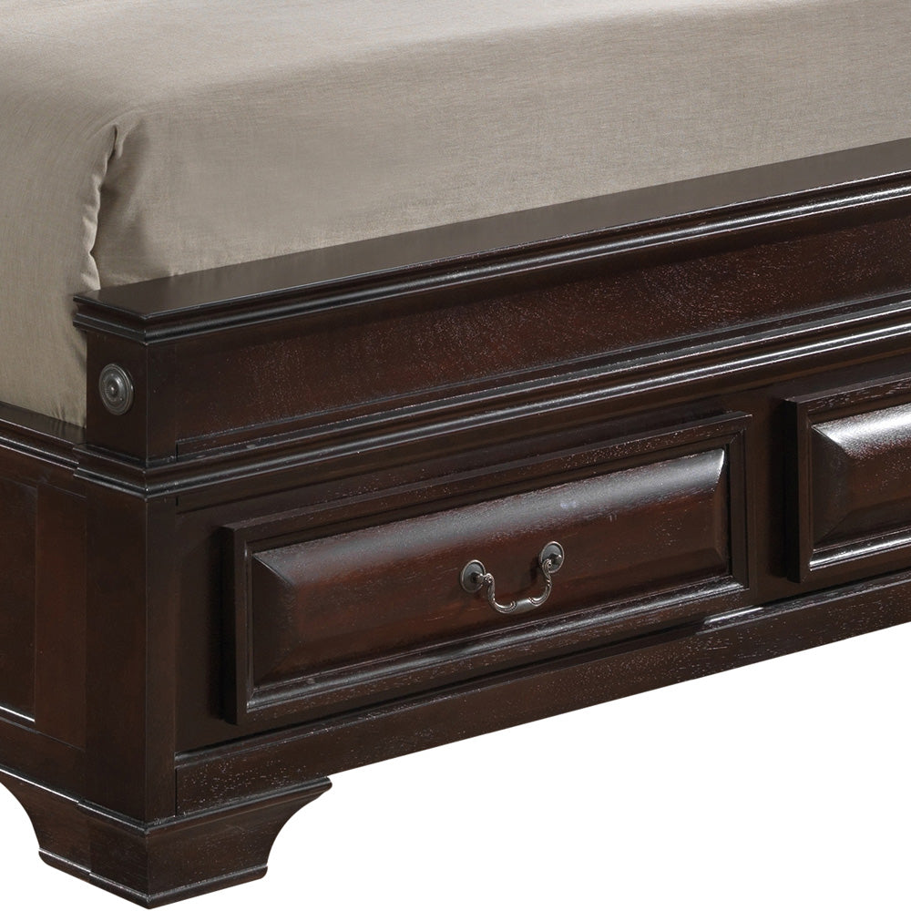 Lavita G8875E Qb5 Queen Storage Bedcappuccino Beige Particle Board