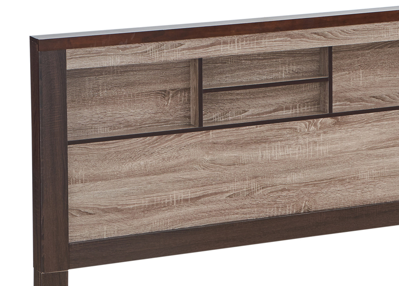 Magnolia G1400B Kb King Bedgray Brown Gray Mdf