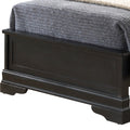 Classic Black Twin Bed With Timeless Elegance Black Particle Board