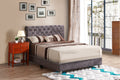 Maxx G1940 Fb Up Tufted Upholstered Bedgray Gray Foam Velvet