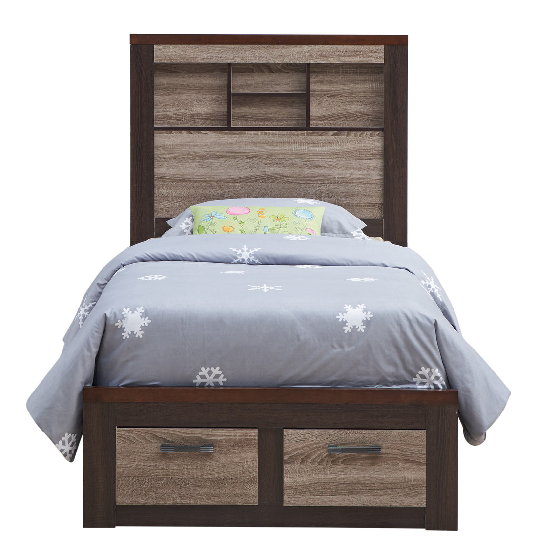 Magnolia G1400B Tb Twin Bedgray Brown Gray Mdf