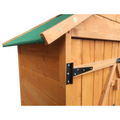 Xwt011 Wooden Shed Natural For Backyard Garden Big Tool Storage Flat Roof Tool Room 63.58