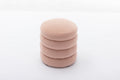 006 Soft Velvet Round Ottoman Footrest Stool,Pink Pink Velvet