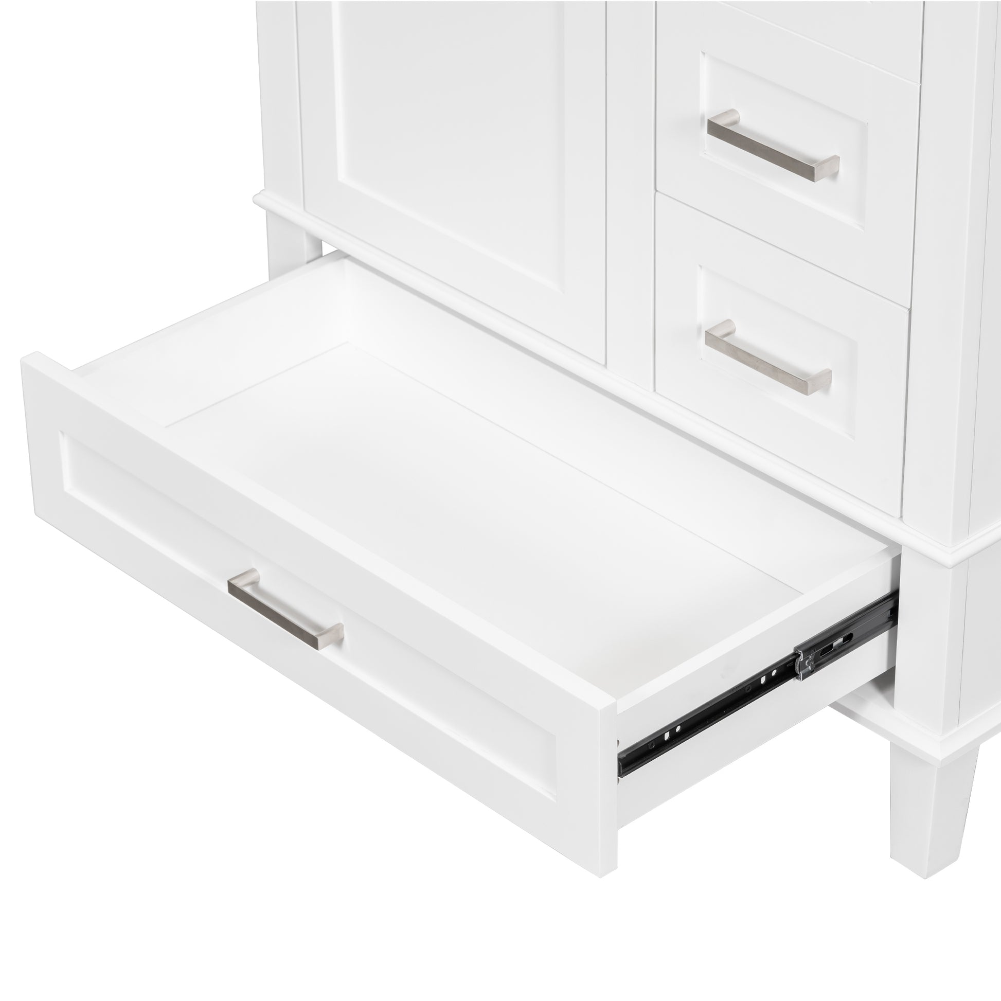 30" Bathroom Vanitymodern Bathroom Cabinet With Sink Combo Set, Bathroom Storage Cabinet With A Soft Closing Door And 3 Drawers, Solid Wood Frame White White Bathroom Solid Wood Mdf