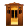 Four person Khaya Far infrared outdoor sauna room