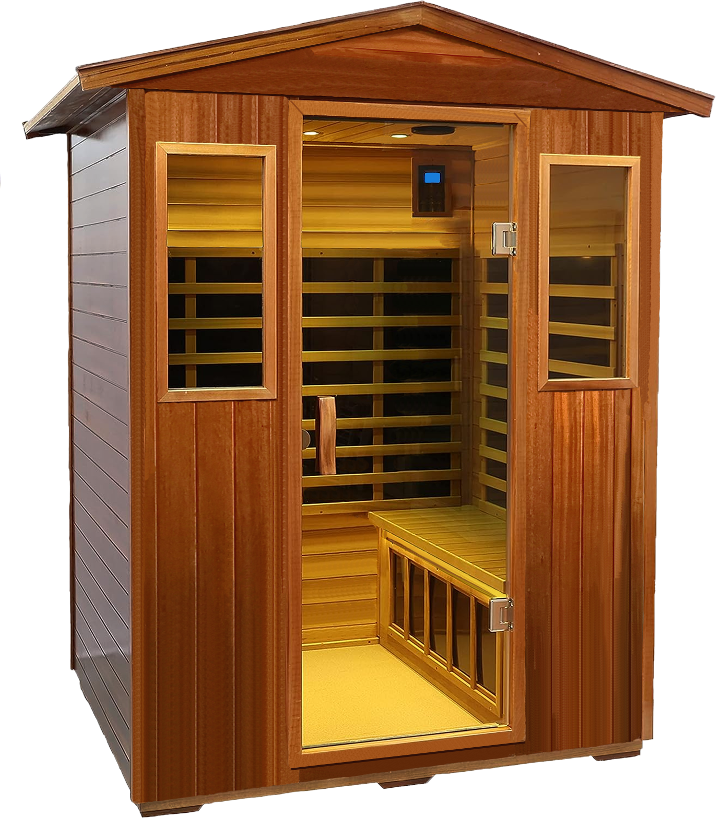 Four person Khaya Far infrared outdoor sauna room