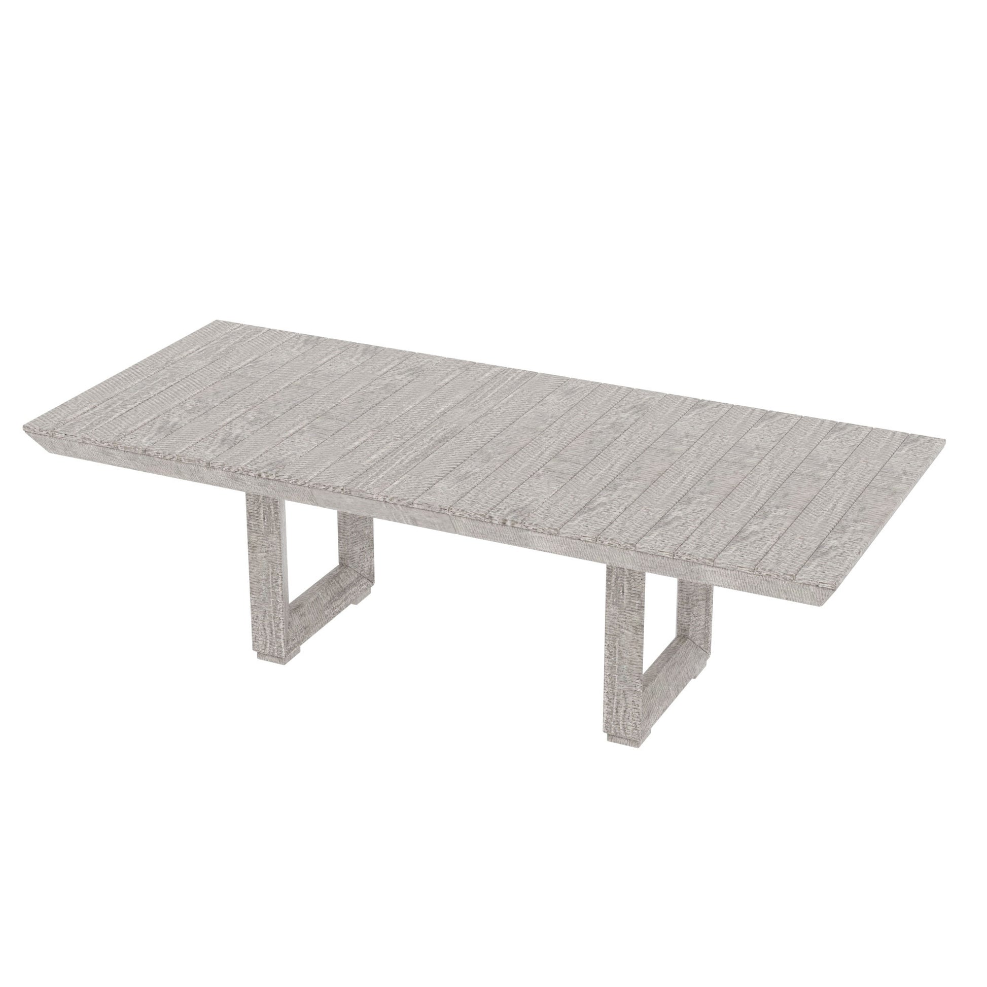 98" Rectangular Dining Table Stretchable Farmhouse Dining Table For Dining Room, Home Office Gray Gray Foam Mdf