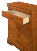 Louisphillipe G02160 Ch Chestoak Oak 5 Drawers & Above Oak Particle Board