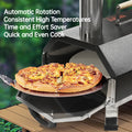Black 12 Wood Fired Outdoor Pizza Oven Portable Hard Wood Pellet Pizza Oven Ideal For Any Outdoor Kitchen Outdoor Cooking Pizza Maker Backyard Pizza Ovens Countertop Pizza Oven Black Garden & Outdoor American Design Stainless Steel Stainless Steel