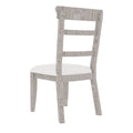 Upholstered Pine Wood Dining Chairs 19.1*24*37.4Inch Set Of 2, Dining Room Kitchen Side Chair Ladder Back Side Chairs Gray Gray Pine