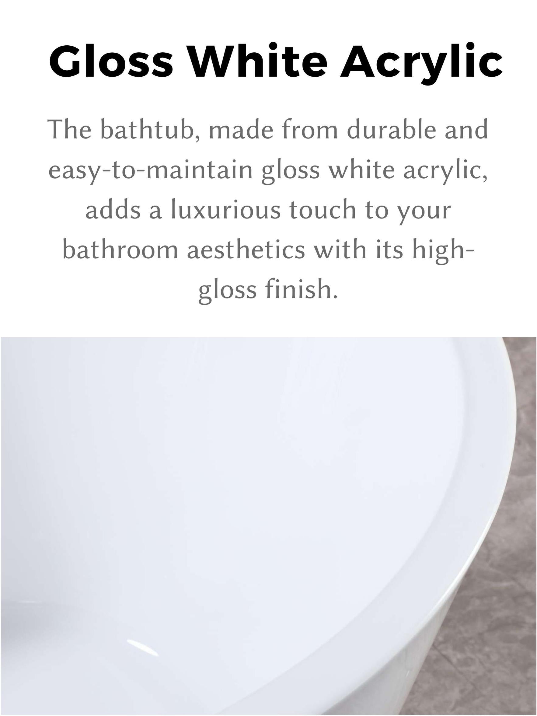 59" Acrylic Freestanding Bathtub Acrylic Soaking Tubs, White Bathtub, Oval Shape Black Freestanding Bathtub With Chrome Overflow And Pop Up Drain Gloss White Oval Bathroom Freestanding Tubs Polished 61 69 In Contemporary Soaking Center Acrylic Acrylic