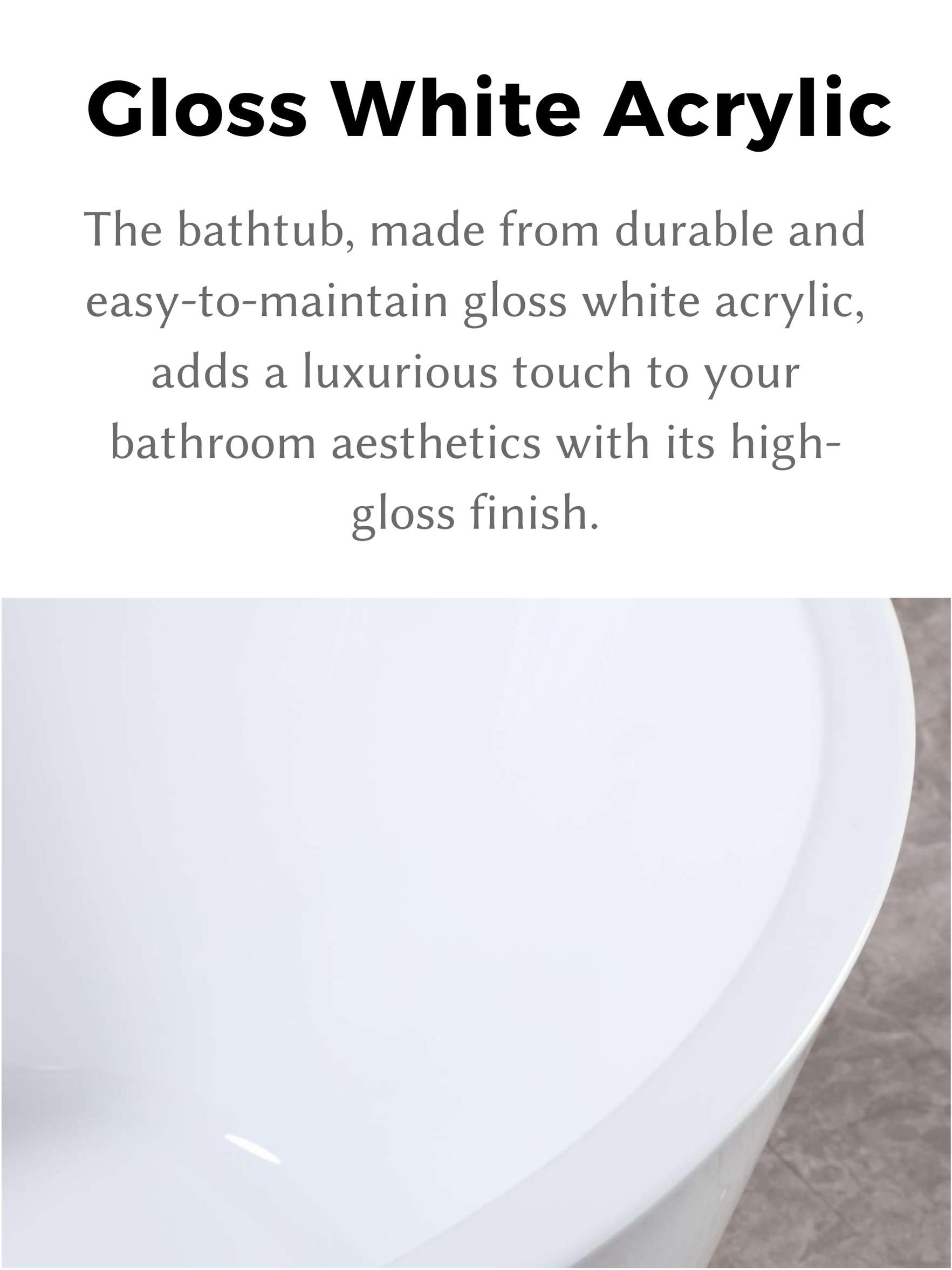 67" Acrylic Freestanding Bathtub Acrylic Soaking Tubs, Oval Shape Freestanding Bathtub With Chrome Overflow And Pop Up Drain Gloss White Oval Bathroom Freestanding Tubs Polished 61 69 In Contemporary Soaking Center Acrylic Acrylic