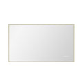 bathroom led mirror is multi functional and each gold-aluminium