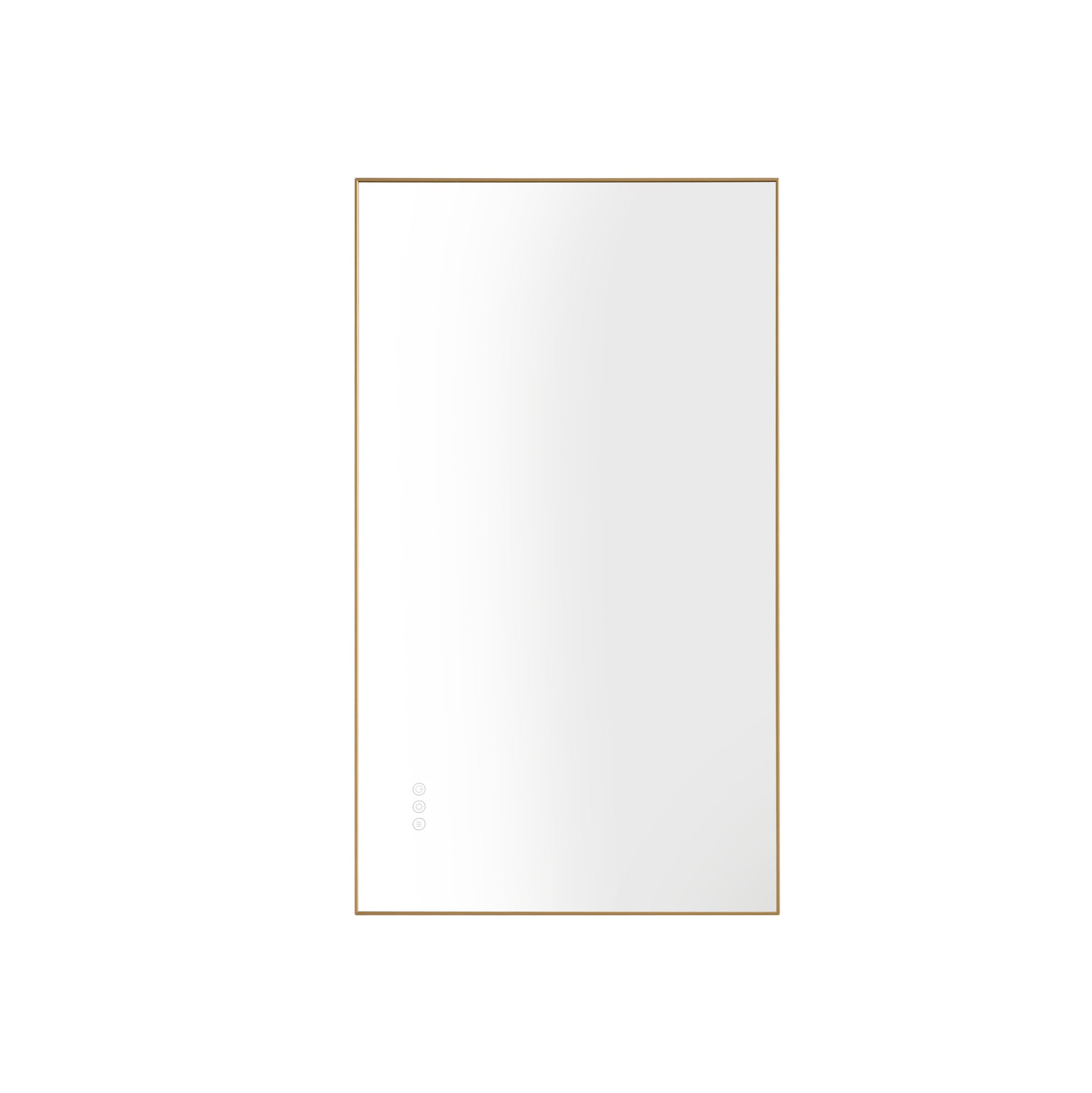 bathroom led mirror is multi functional and each gold-aluminium
