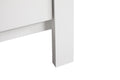 Burlington G2490 N Nightstandwhite White 2 Drawers Dovetail Joints White Particle Board