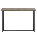 Zudora Sofa Table, Antique Oak & Black Finish Lv01753 Oak Mdf