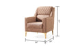 Luna 3Pc Modern Living Room Set In Copper Copper Wood Primary Living Space Contemporary,Modern Wood 6 Seat