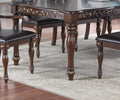 Traditional Brown Finish 9pc Dining Set Table w 2x Arm brown-wood-dining