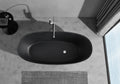 Artificial stone bathtub gray-solid surface