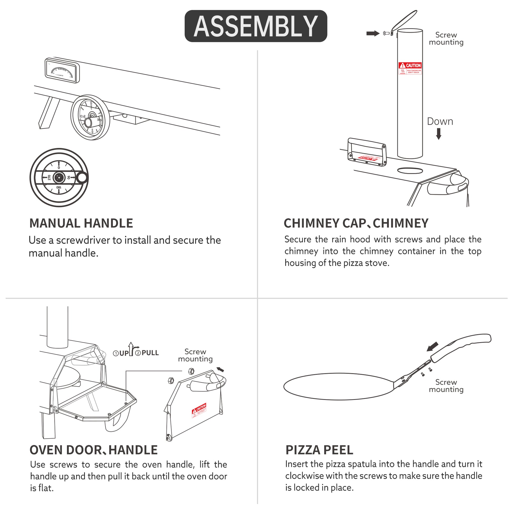 Semi Automatic Silver 12 Outdoor Pizza Oven Portable Wood Fired Pizza Oven Outdoor Cooking Pizza Maker Portable Pizza Oven For Authentic Stone Baked Pizzas Silver Garden & Outdoor American Design Stainless Steel Stainless Steel