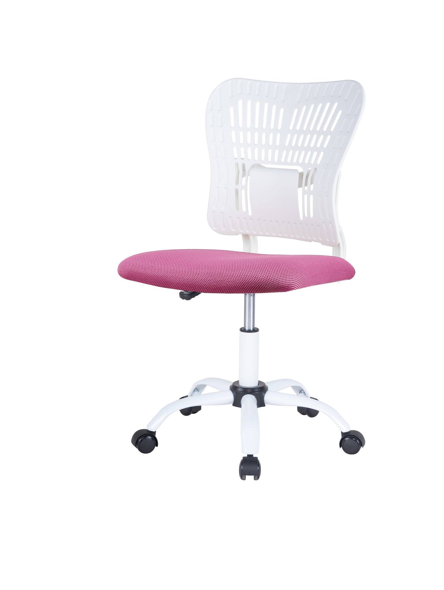 Home Office Chair Ergonomic Desk Chair Mesh Computer white+pink-fabric