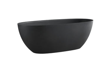 Artificial stone bathtub black-solid surface