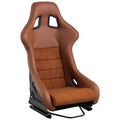 Racing Seat Brown Pu Fiberglass