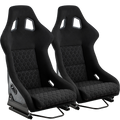 Racing Seat Black Fiberglass