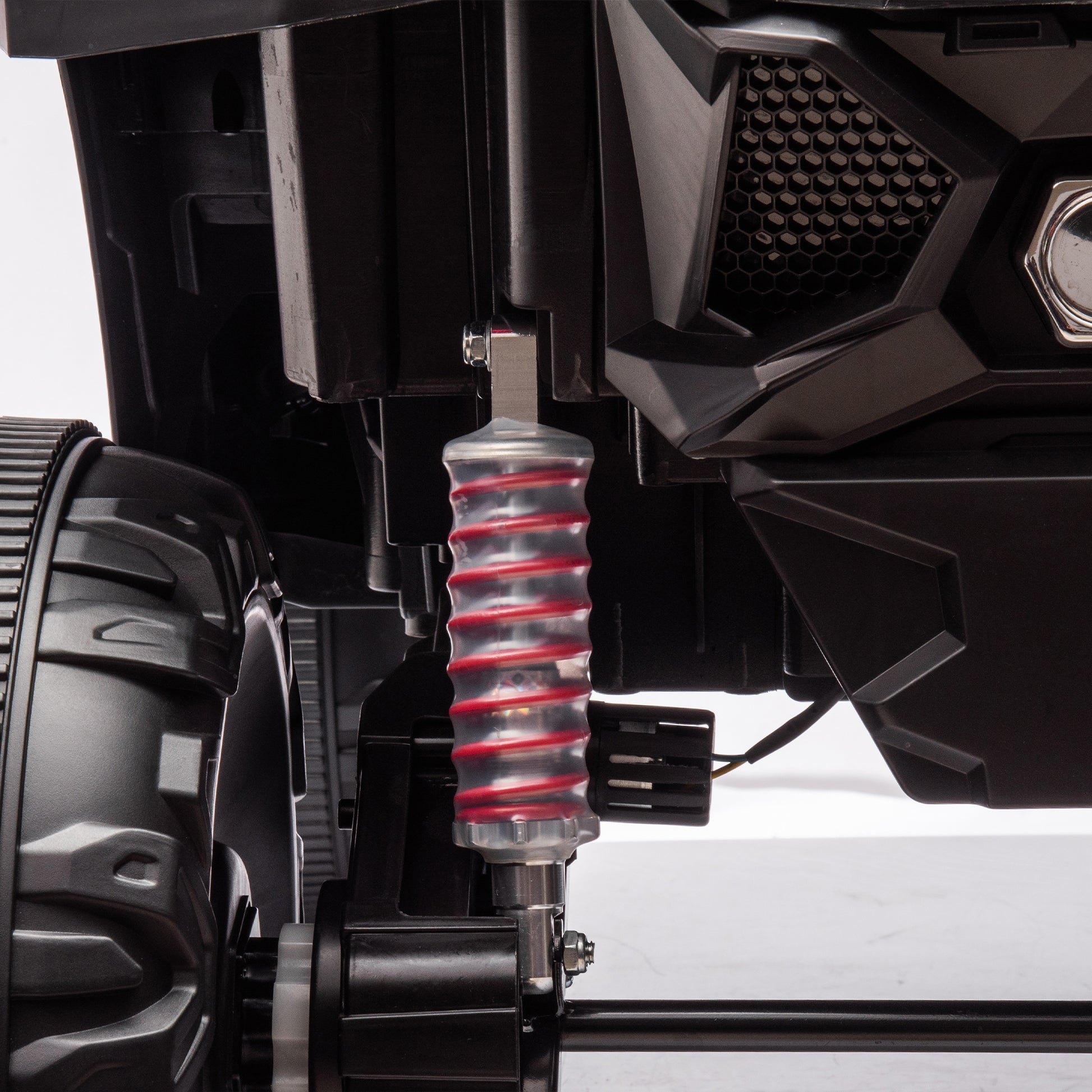 24V Ride On Xxl Utv Car For Kid,2Seater With Two Safety Belts, Side By Side 4X4 Ride On Off Road Truck With Parent Remote Control, Battery Powered Electric Car W High Low Speed, Two Safety Belts. Black Polyethylene