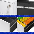 2 Drawer Mobile File Cabinet with Lock Steel File mobile file cabinets-1-2 drawers-powder