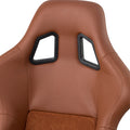 Racing Seat Brown Pu Fiberglass