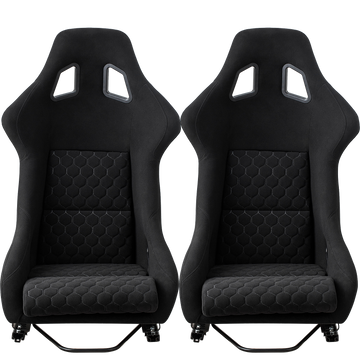 Racing Seat Black Fiberglass