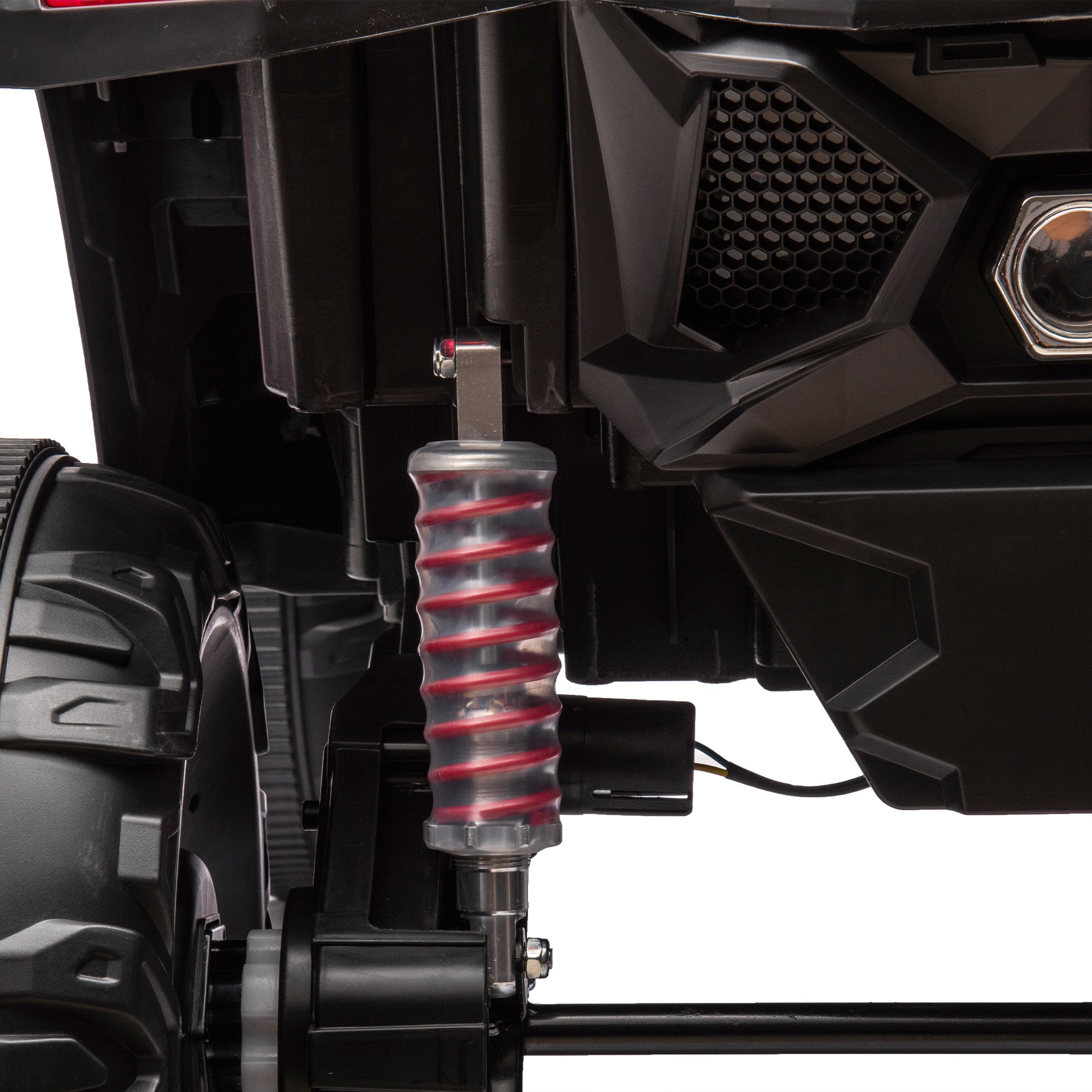 24V Ride On Xxl Utv Car For Kid,2Seater With Two Safety Belts, Side By Side 4X4 Ride On Off Road Truck With Parent Remote Control, Battery Powered Electric Car W High Low Speed, Two Safety Belts. Red Polyethylene