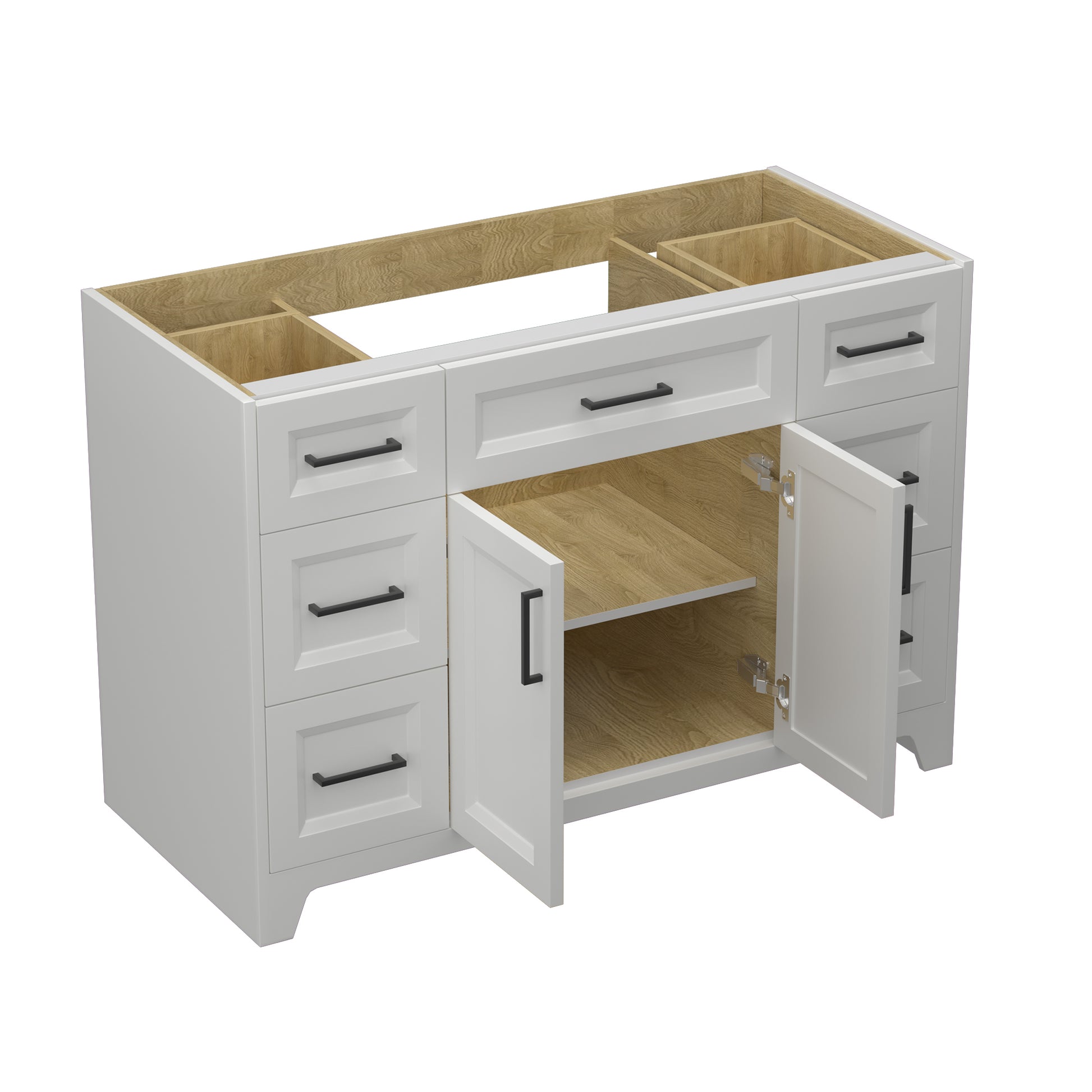 Solid Wood 48 Inch Bathroom Vanity Without Top