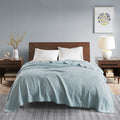 Blanket light blue-cotton