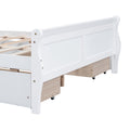 Full Size Wood Platform Bed With 4 Drawers And Streamlined Headboard & Footboard, White White Solid Wood Mdf