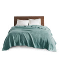 Blanket teal-cotton