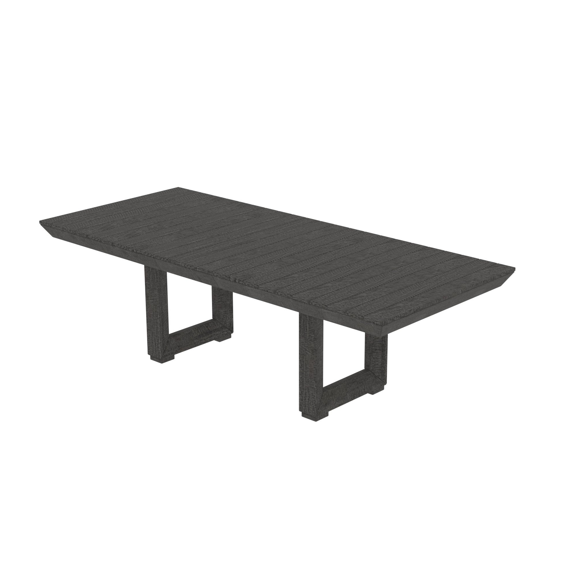 Rectangluar Dining Table 98*42*30Inch For 8 10 Person Tabletop Farmhouse Furniture Pine Wood Stretchable Dining Table Dark Gray Dark Gray Foam Pine