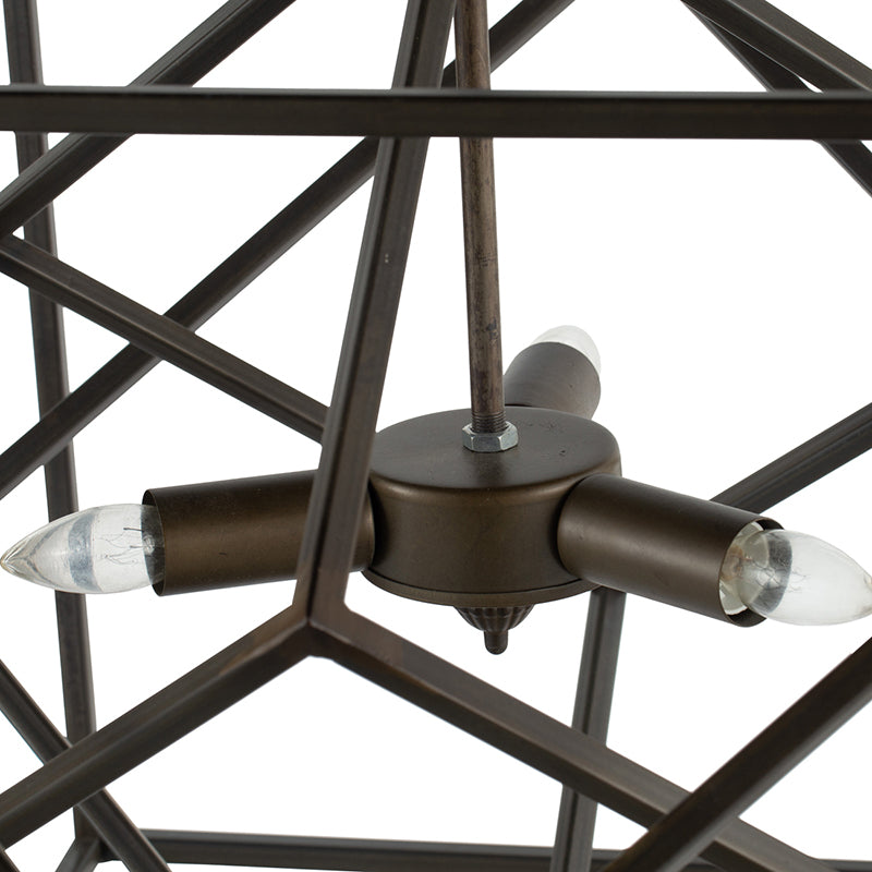 3 Light Metal Chandelier, Hanging Light Fixture With Adjustable Chain For Kitchen Dining Room Foyer Entryway, Bulb Not Included Black Iron