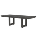 Rectangluar Dining Table 98*42*30Inch For 8 10 Person Tabletop Farmhouse Furniture Pine Wood Stretchable Dining Table Dark Gray Dark Gray Foam Pine