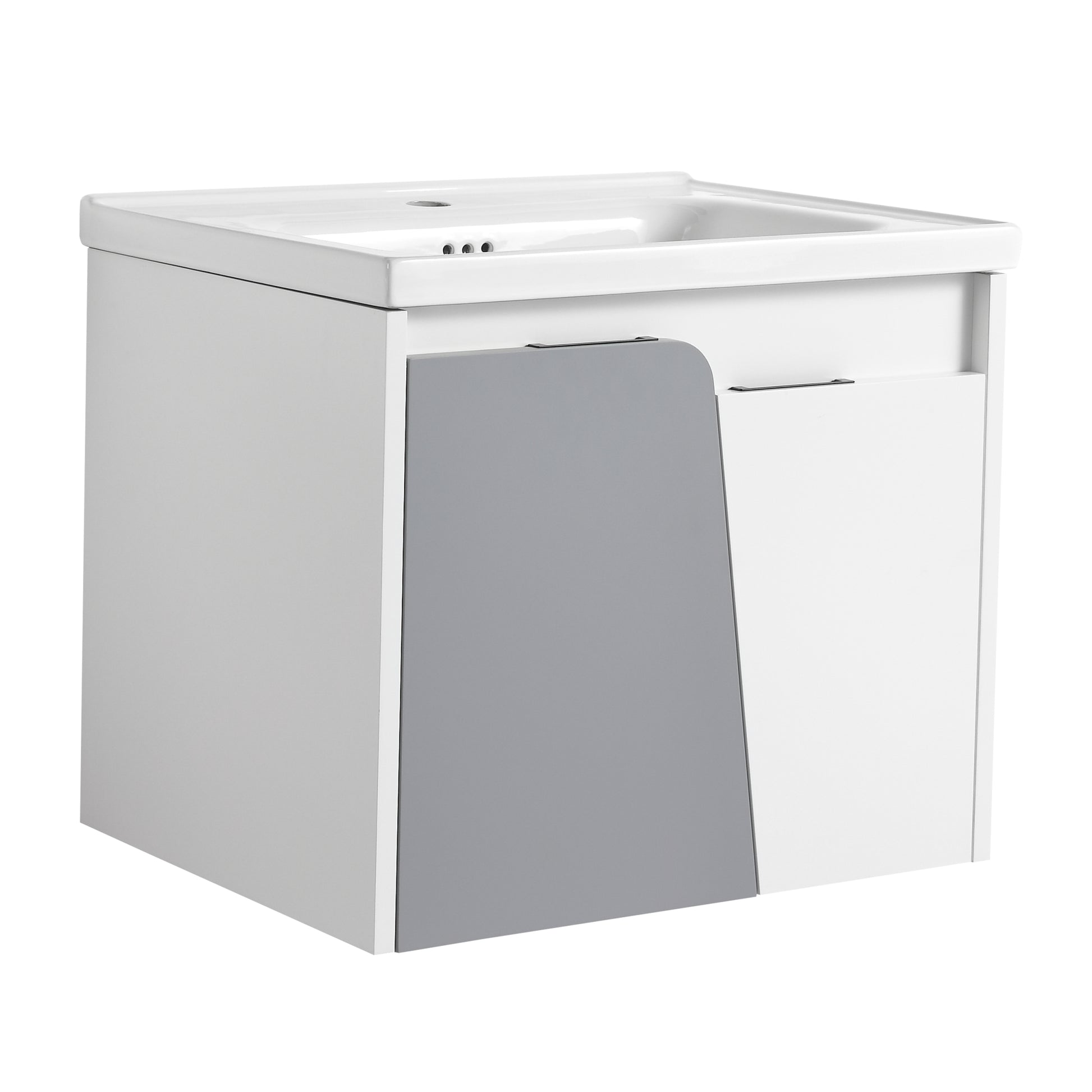 24 Inch Wall Mounted Bathroom Vanity With Sink, For white-2-bathroom-wall mounted-modern-plywood