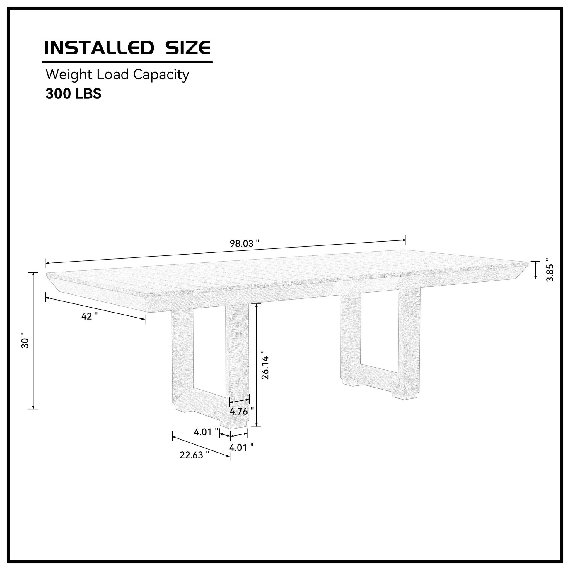 98" Rectangular Dining Table Stretchable Farmhouse Dining Table For Dining Room, Home Office Gray Gray Foam Mdf