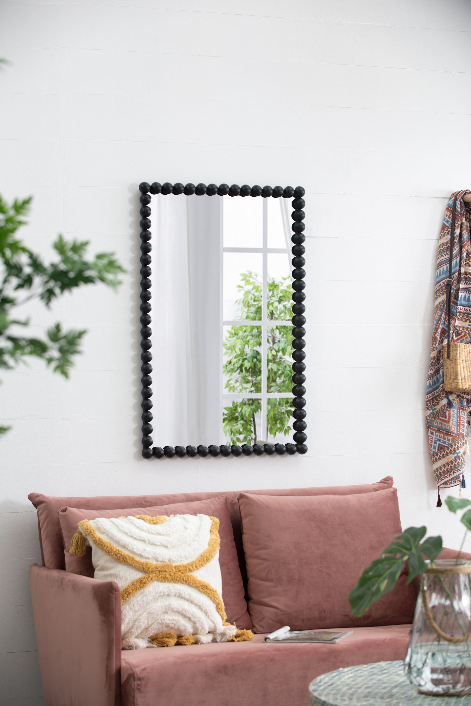 24" X 36" Rectangle Black Mirror, Wall Mirror For Living Room Bedroom Entryway Black Metal