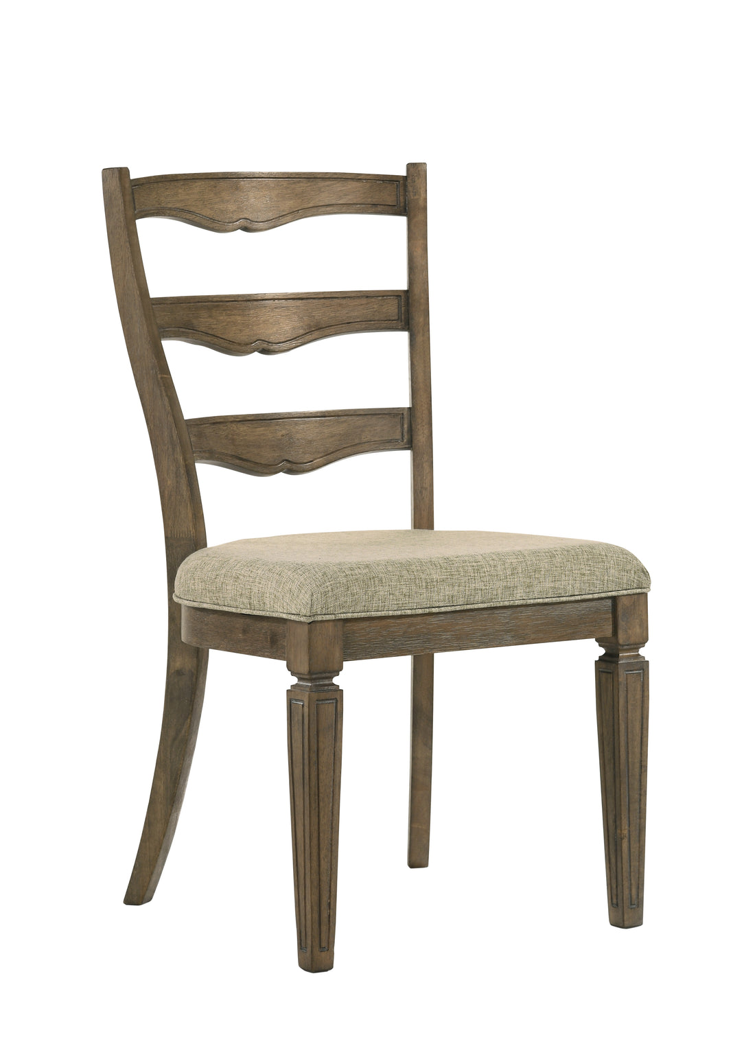 Parfield Side Chair Set 2 , Fabric & Weathered Oak Finish Dn01808 Oak Fabric